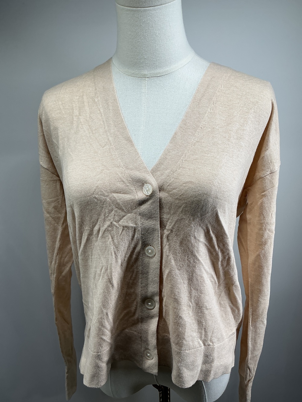 Lightweight Cotton Cashmere Cardigan - Picture 2 of 4